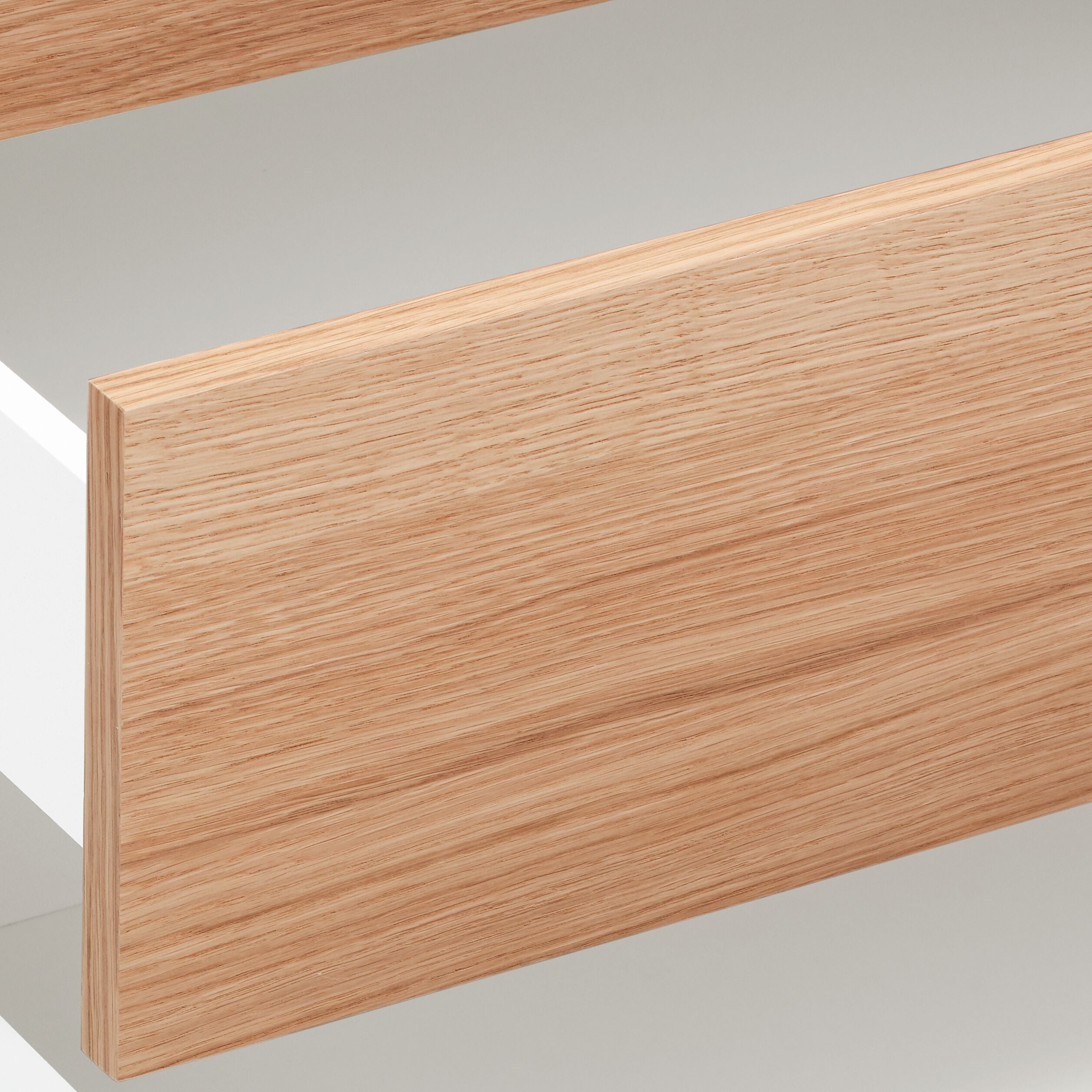 LUX Highboard - Weiss / Eiche / B: 100.0 cm x T: 46.0 cm x H: 123.5 cm