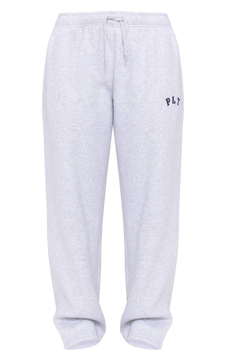 Gris Cendré Jogging Large Oversize Avec Logo PLT