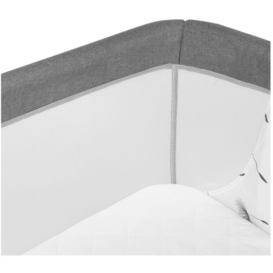 lionelo Beistellbett Leonie Plus Grey Stone