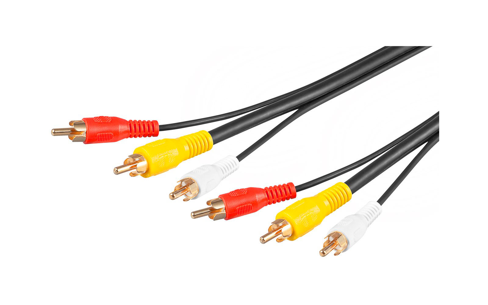 Goobay AVK RCAx3 M/RCAx3 M (RG58) Audio Video Anschlusskabel 10 m