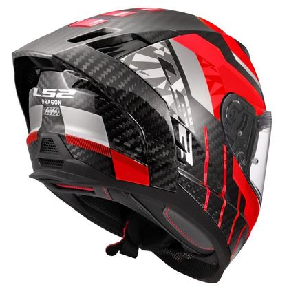 Casque LS2 FF807 DRAGON TRAX - Rouge