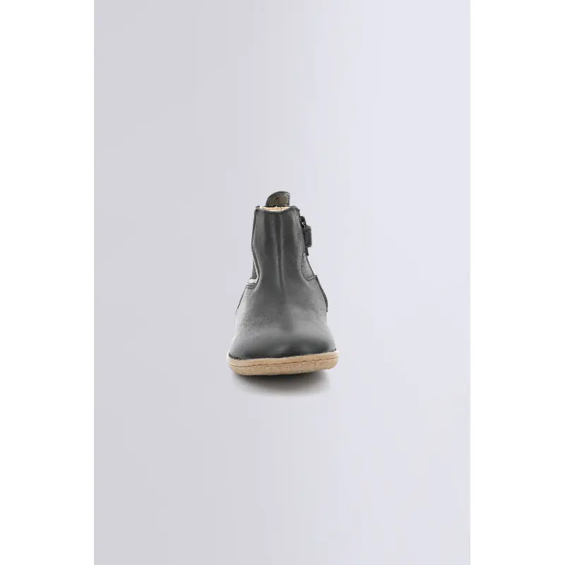 VERMILLON NOIR ARGENT BOOTS Cuir Fille