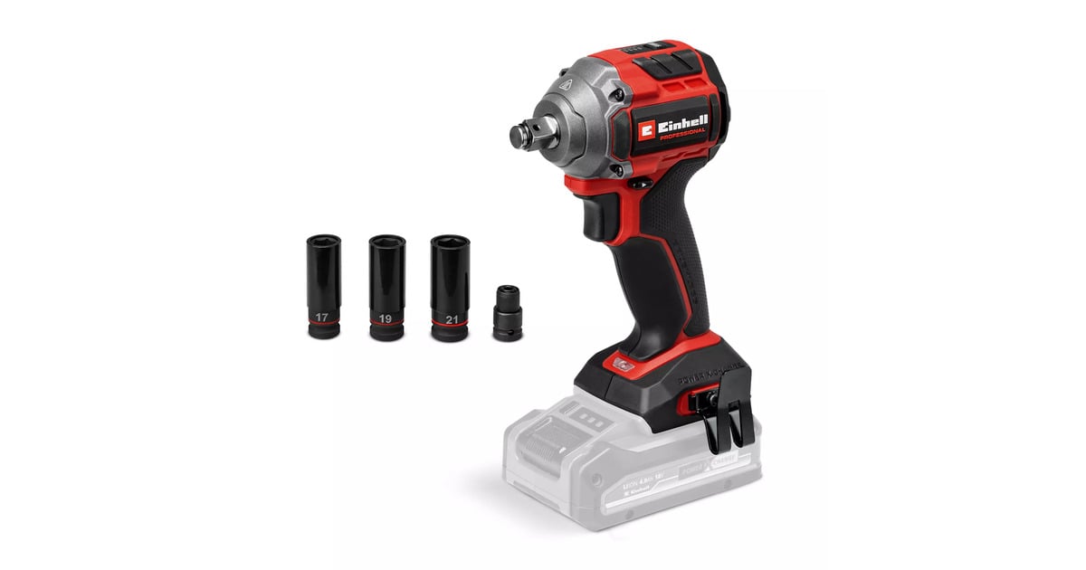 EINHELLProfessional Accu Slagmoersleutel TP-CW 18/260-C Li BL-Solo  (Rood/zwart, Power X-Change, Accu en oplader niet inbegrepen)