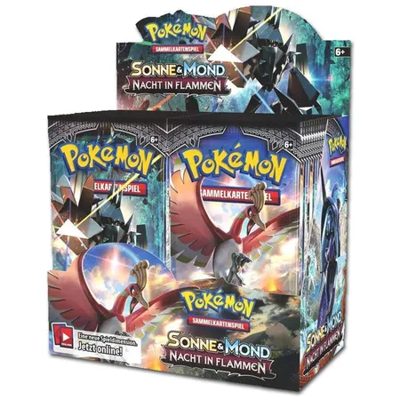 Pokemon Sonne und Mond Nacht in Flammen Booster