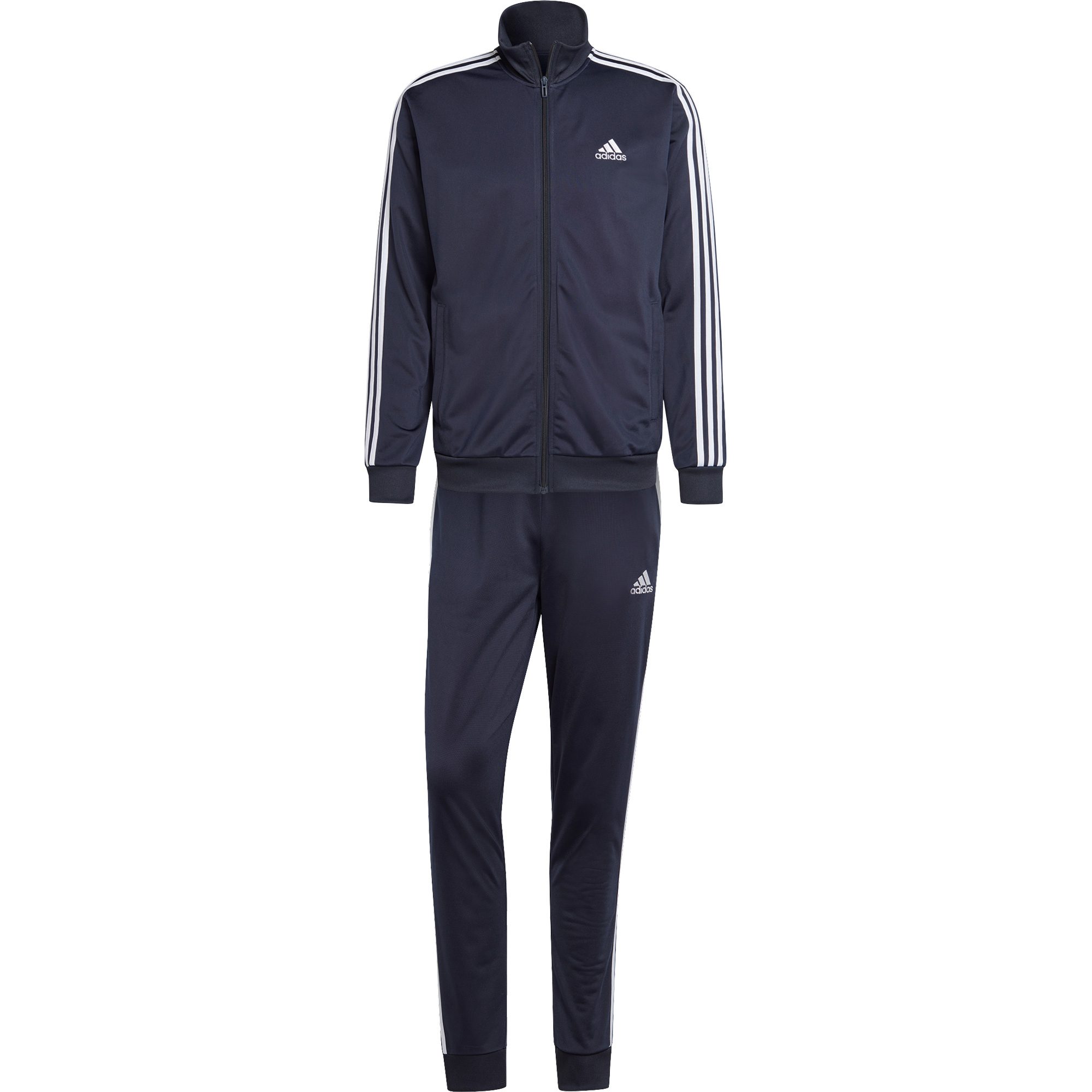 adidas Sportswear Basic 3-Streifen Tricot Trainingsanzug Herren legend ink