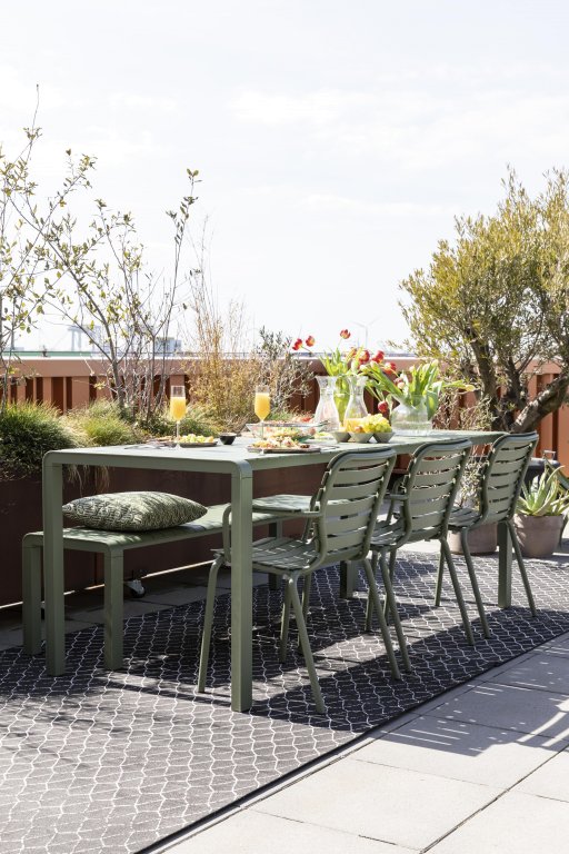 Zuiver Vondel tuintafel 214x97 groen
