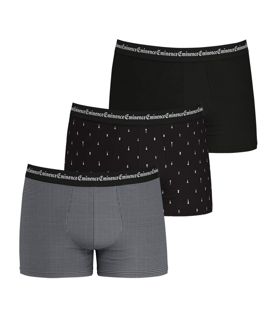 Lot de 3 boxers homme Business Print
