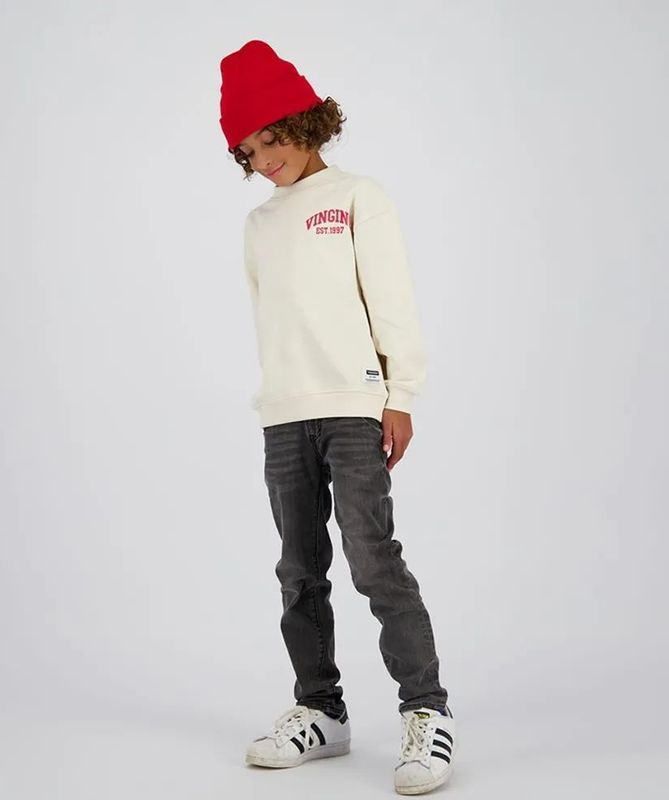VINGINO - Skinny Jeans - Donkergrijs - Katoen
