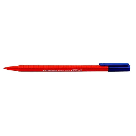 STAEDTLER® 323-2 triplus color Fasermaler, dreikant, rot