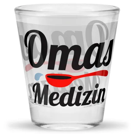 Sheepworld Schnapsglas »Omas Medizin«