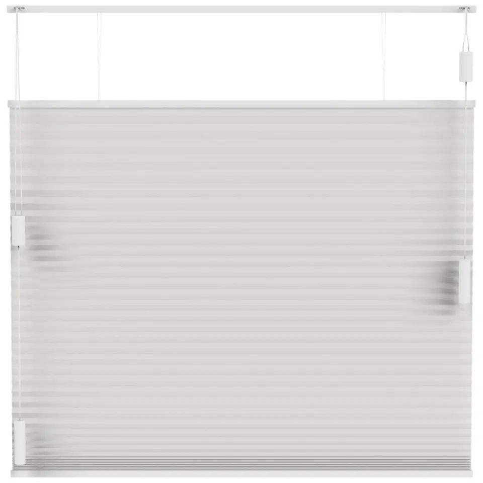 Fenstr plisségordijn Boston dubbel 25mm lichtdoorlatend - off-white (10716)