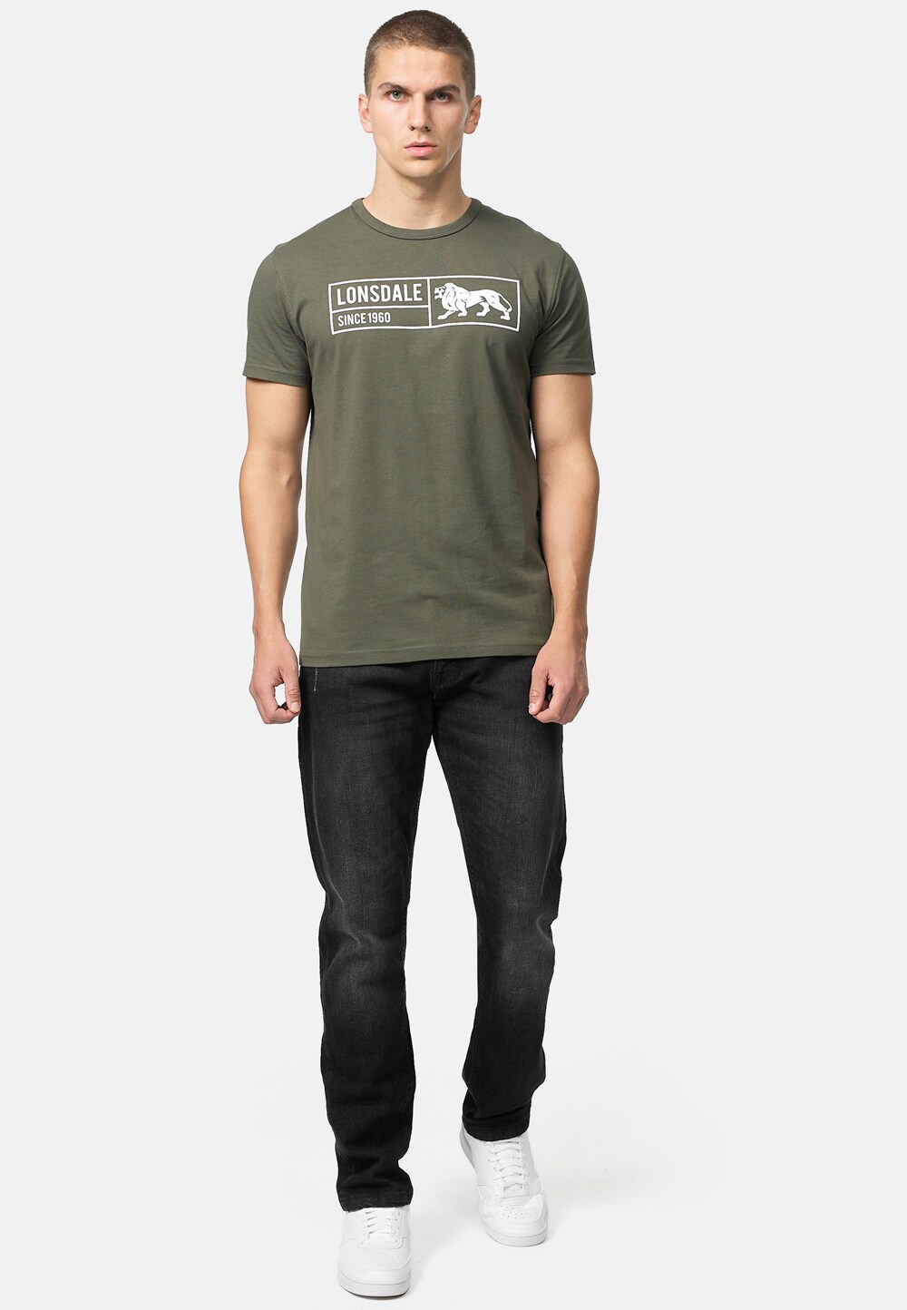 Lonsdale Herren T-Shirt normale Passform CADAMSTOWN