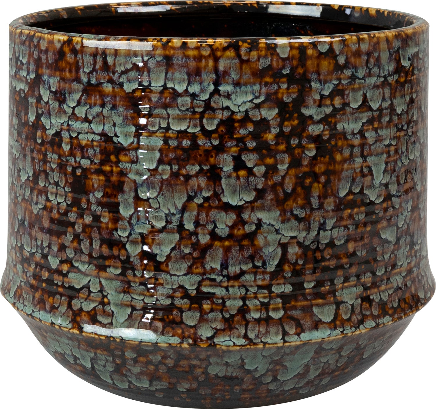 TS bloempot Noud bruin / groen D 20 H 17 cm