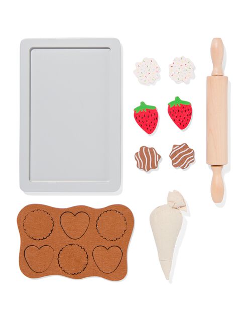 kit de pâtisserie biscuits en bois 5 pièces