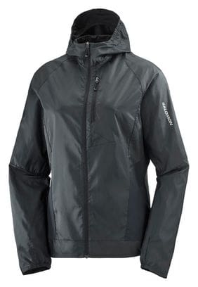 Veste coupe-vent Salomon Bonatti Cross Wind Noir Femme
