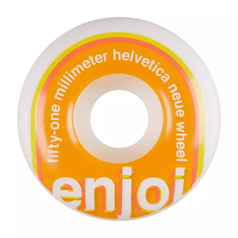 Roues skate ENJOI (x4) Helvetica Neue Blanc 51mm