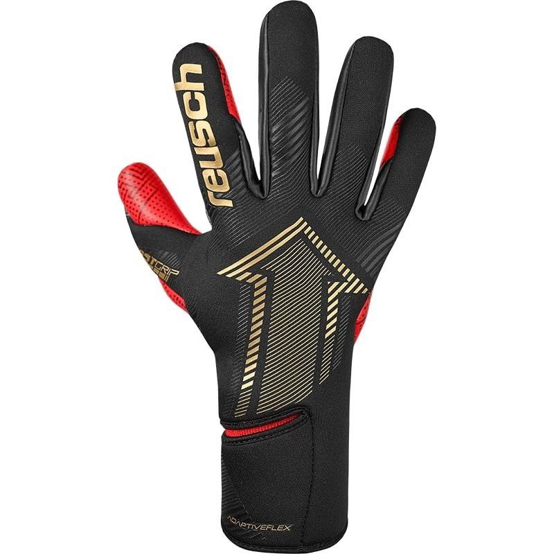 Reusch Gants de Gardien Fastgrip Gold X GluePrint - Noir/Doré/Rouge