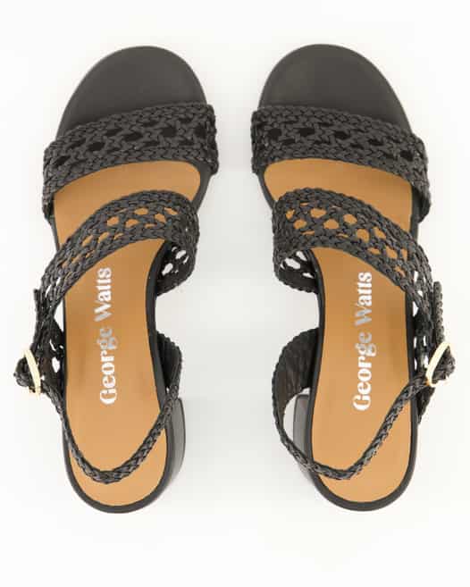 George Watts L9102 Sandalen in Schwarz