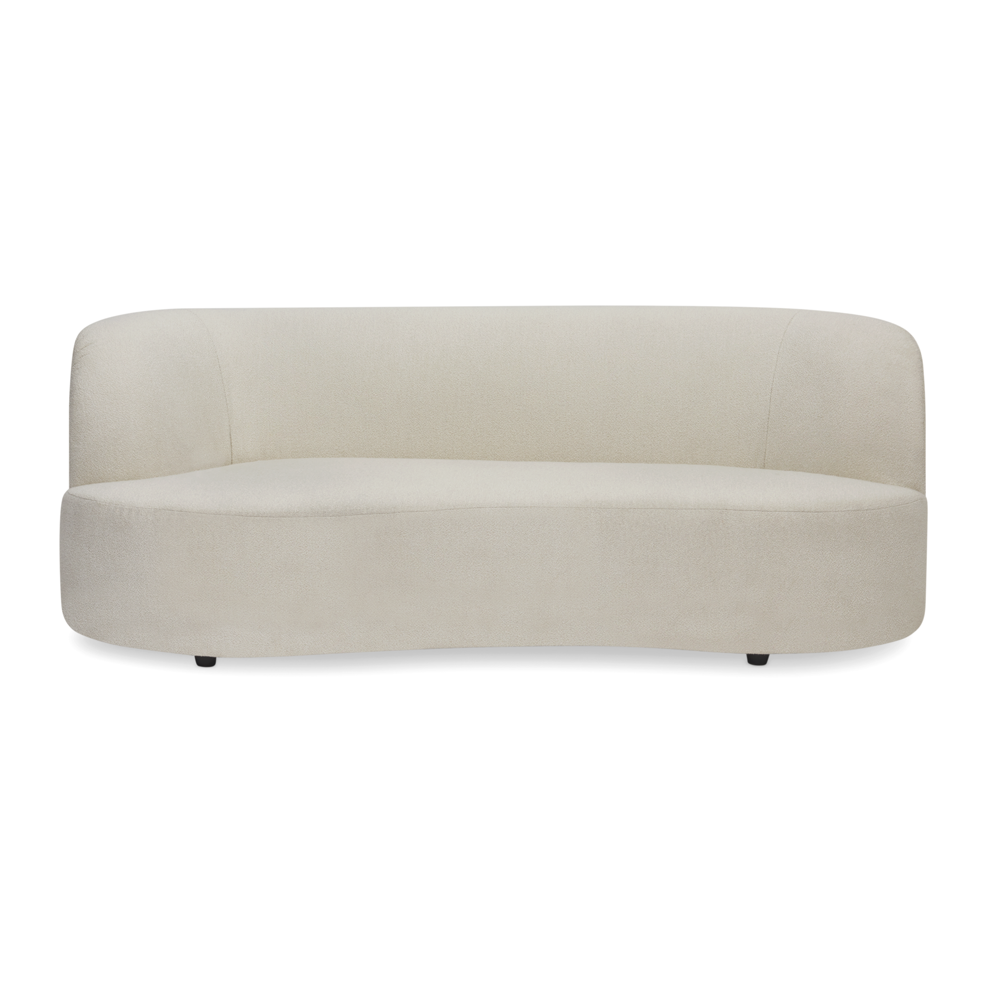 Loods 5 Design 4-zitsbank Curvy links 4-zits met vaste ottoman links | Alpine Ivory White 101