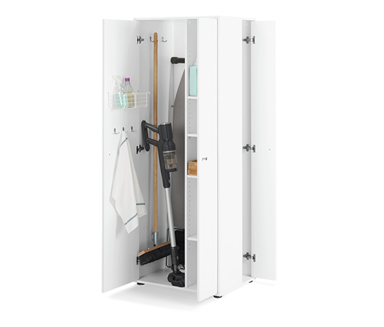 Universalschrank mit seitlichem Stauraum