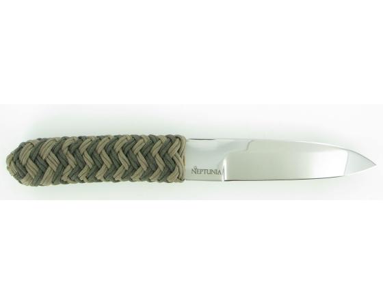 Pen Skoulm - Manche en cordage de bateau - Marron et kaki Couteau de poche par Neptunia