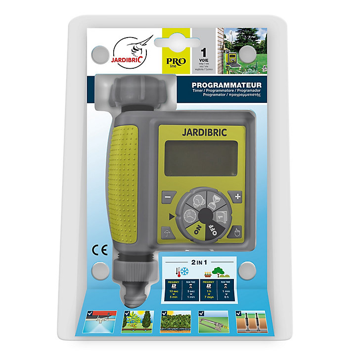 Programmateur d'arrosage digital 1 voie Jardibric PNRAD