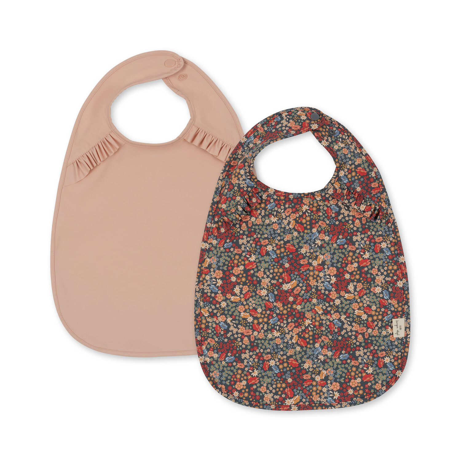Konges Sløjd | 2 Pack Dinner Bib With Frill | Villetta Blue