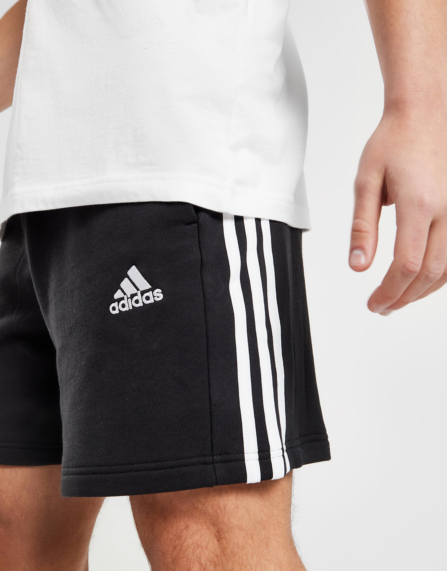 adidas Short à 3 bandes en moleton Essentials