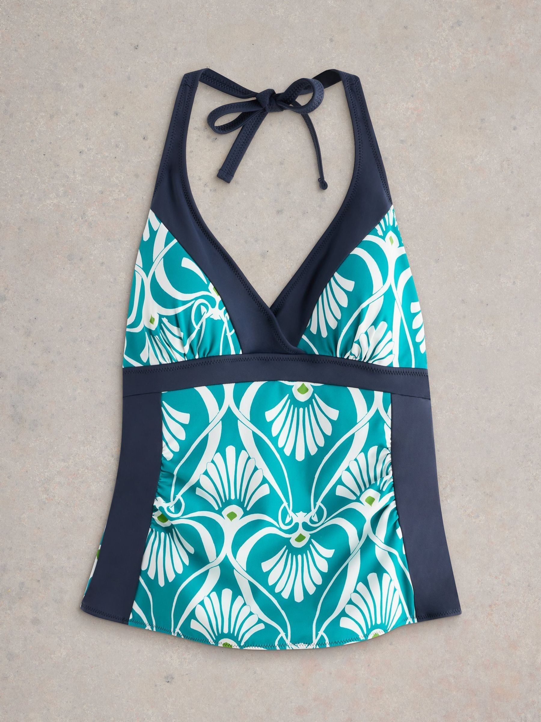 Blauw - White Stuff Sunshine omkeerbare tankini