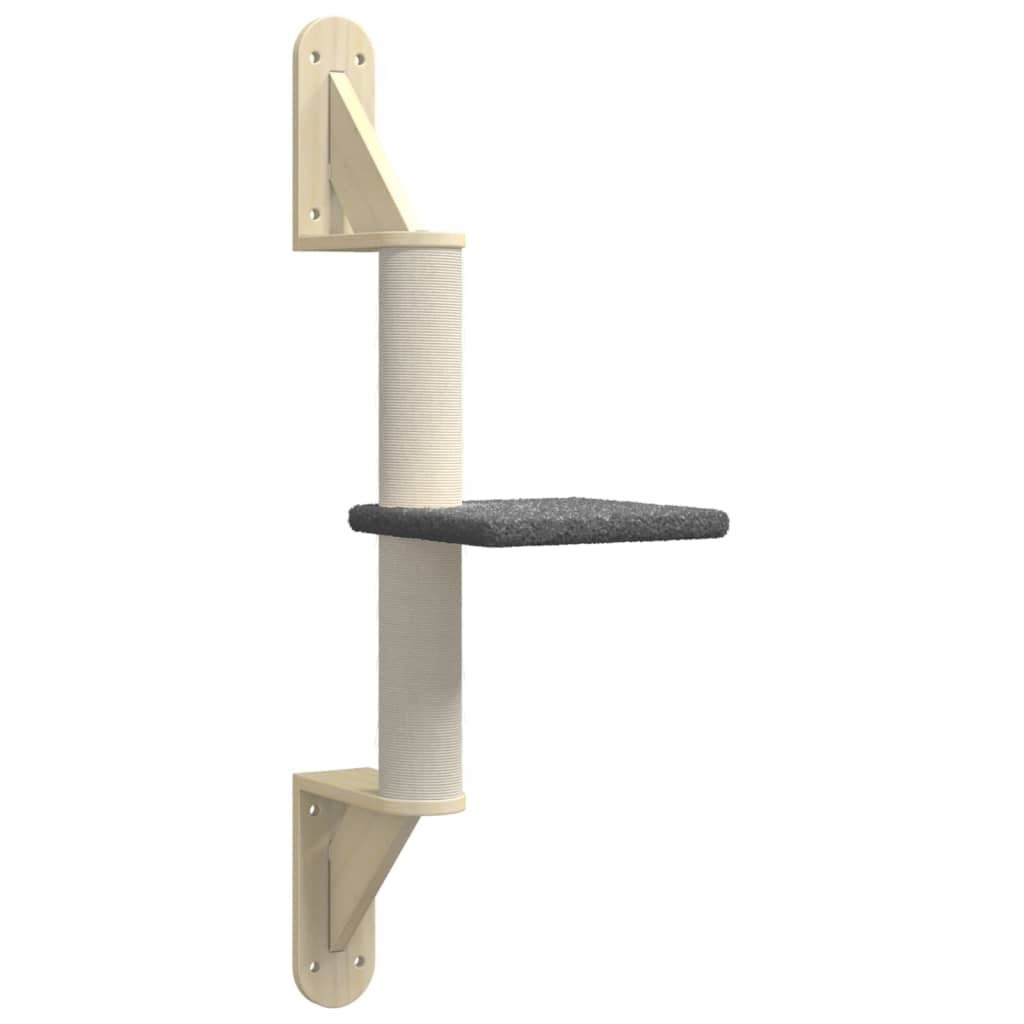 Arranhador de parede para gatos vidaXL, cinza escuro, 85,5 cm