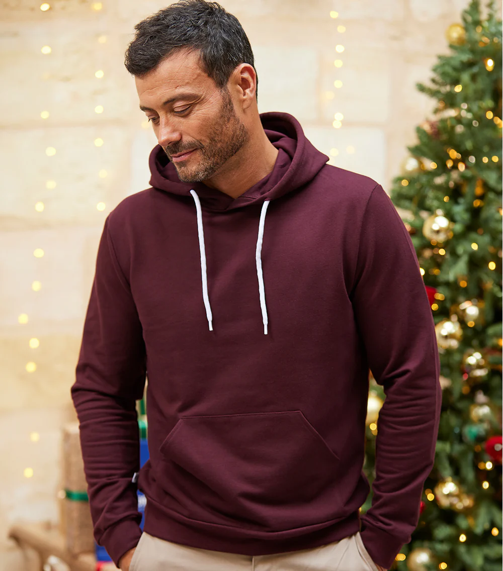 Sweat à capuche Homme Bordeaux - Intemporel