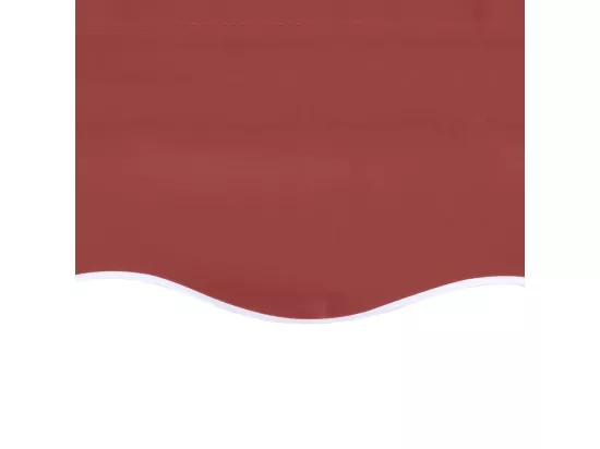Tissu de remplacement pour auvent Bordeaux rouge 5x3,5 m