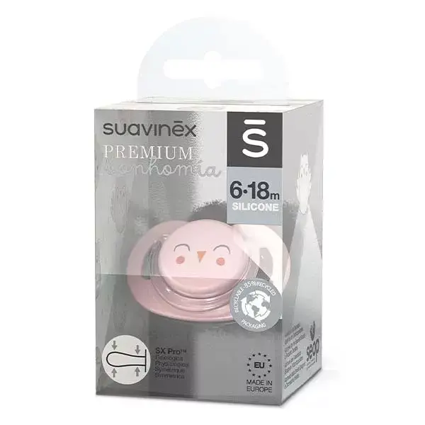 Pirulito Simétrico Suavinex Bonhomia SXPro 6-18m Rosa