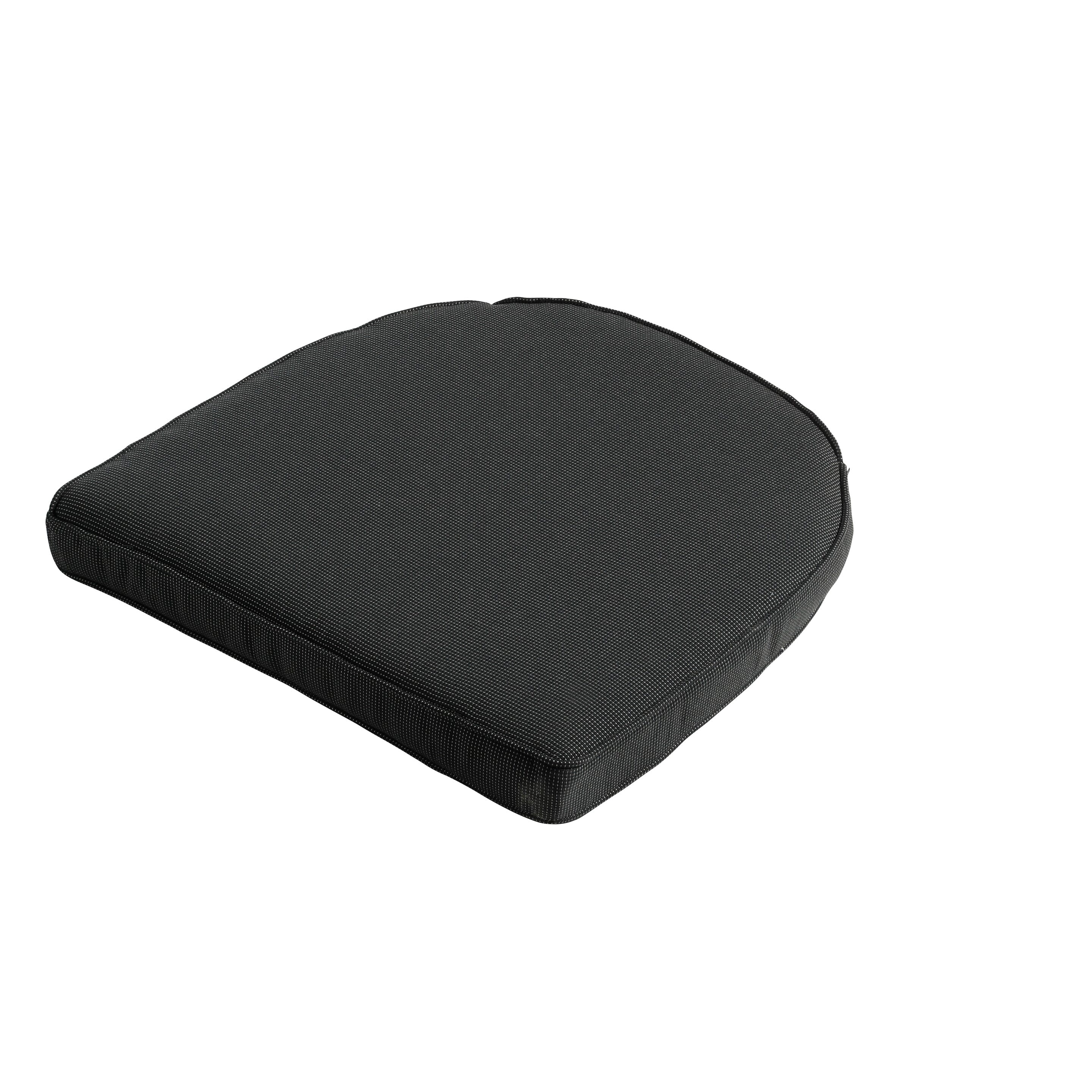 Madison Rib black Zitkussen York - Set van 4