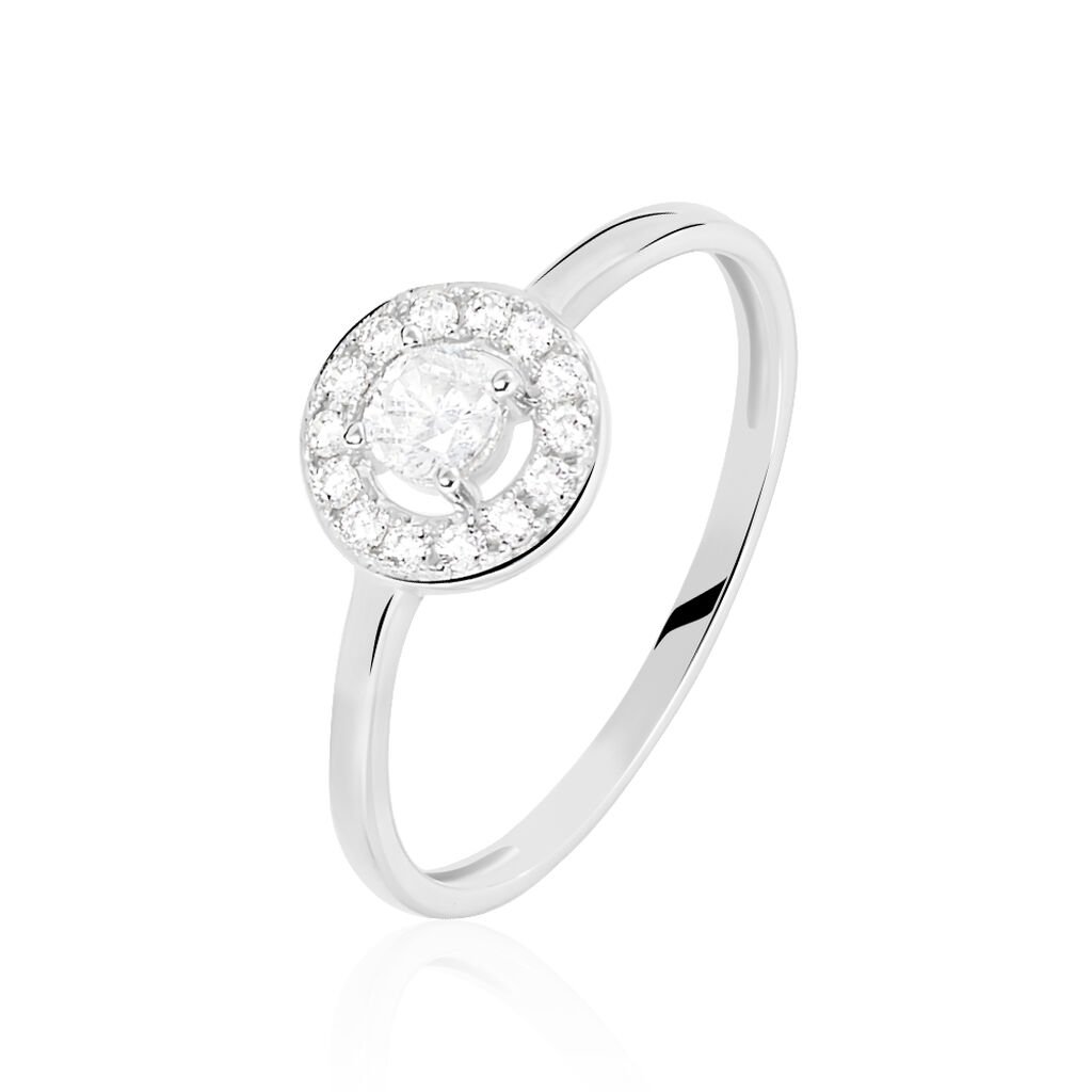 Bague Star Or Blanc Oxyde De Zirconium
