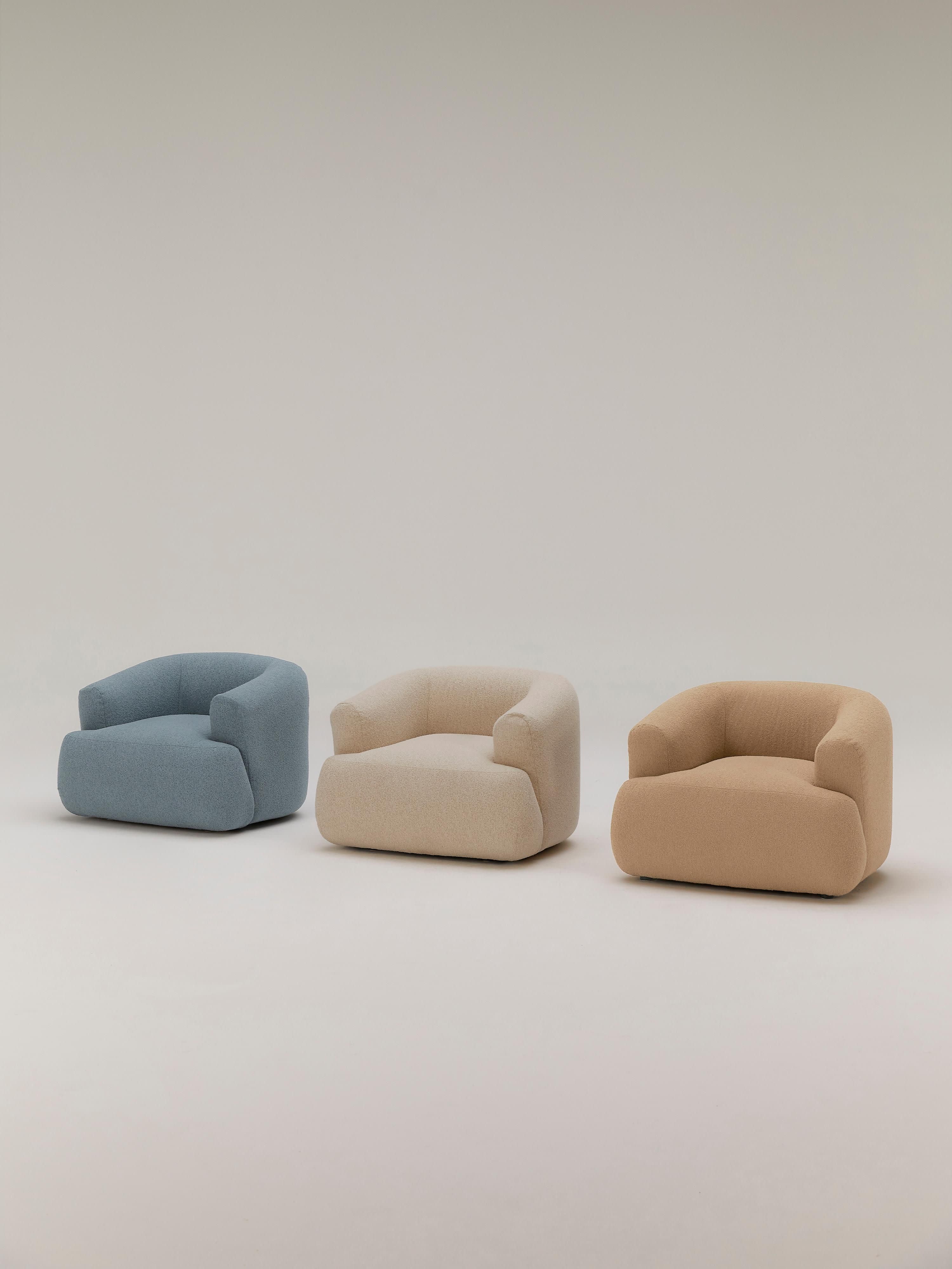 Bouclé fauteuil Sofia