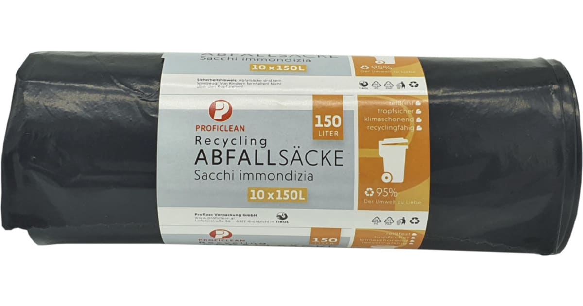 Profi Clean Abfall-Säcke 150 Liter 10er-Packung