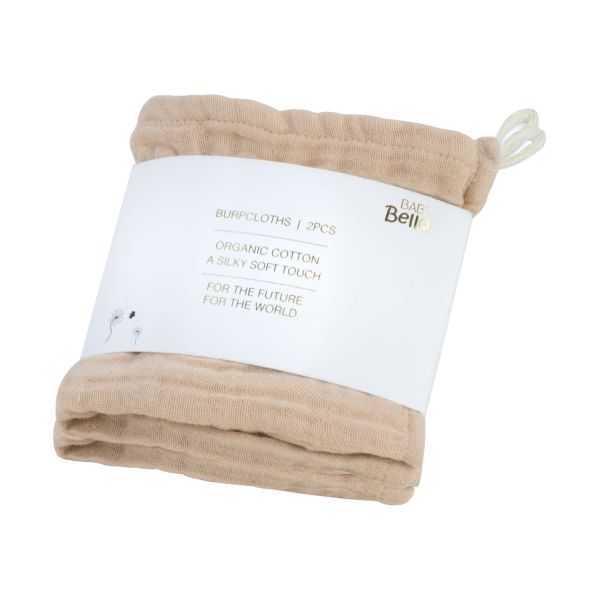 Baby Bello Hydrofiel Monddoek - 2 Stuks - Sandshell