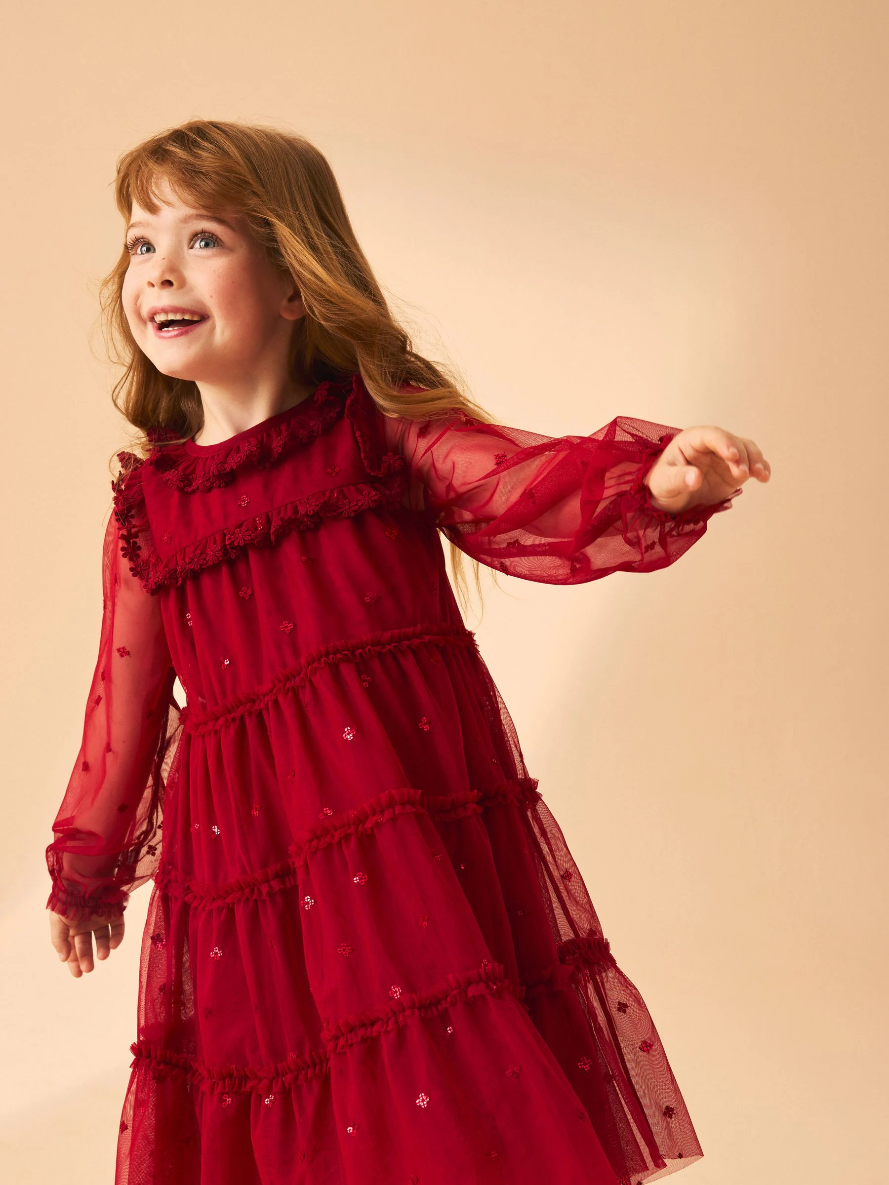 Laura Ashley Sequin Mesh Dress
