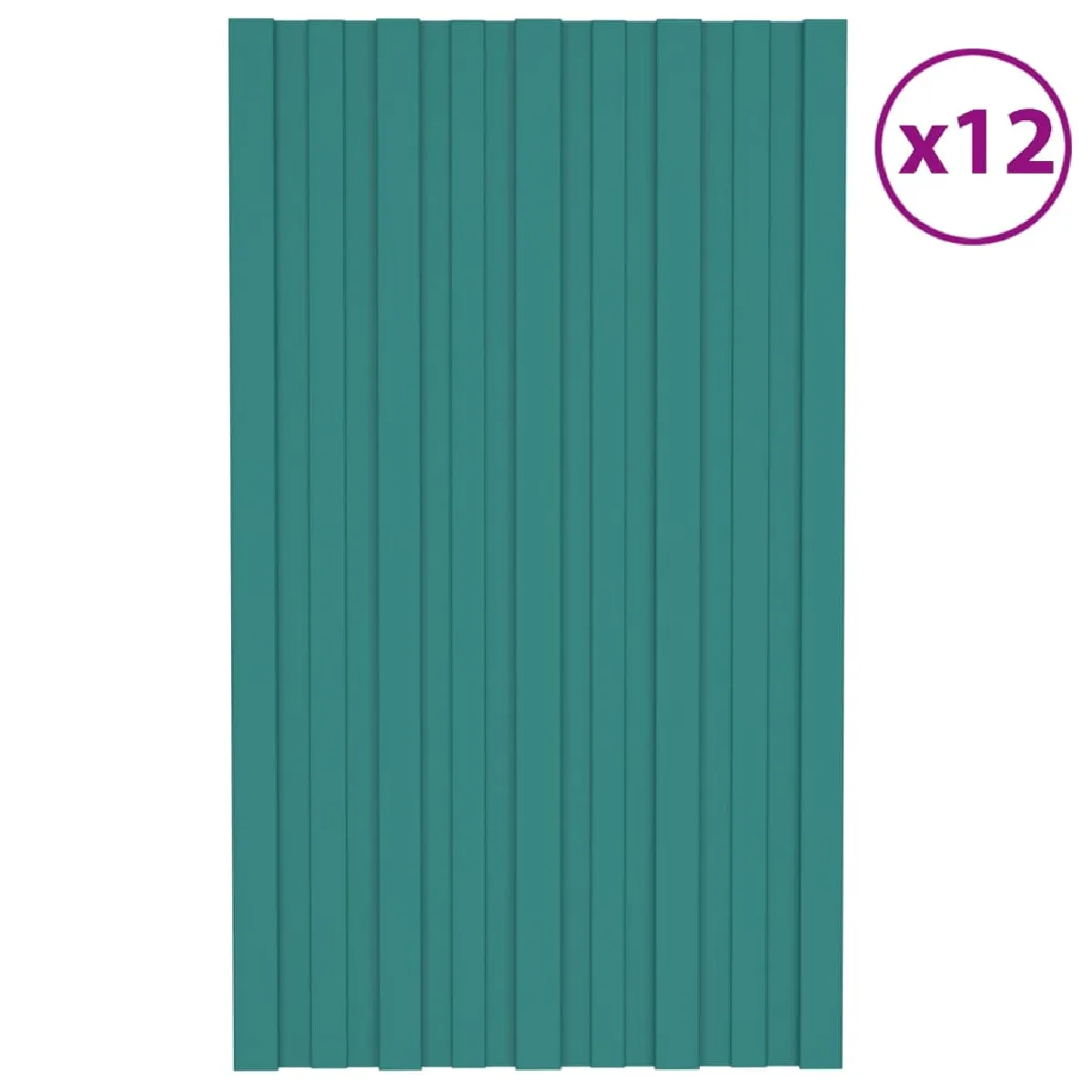 vidaXL Panneaux De Toiture - Vert