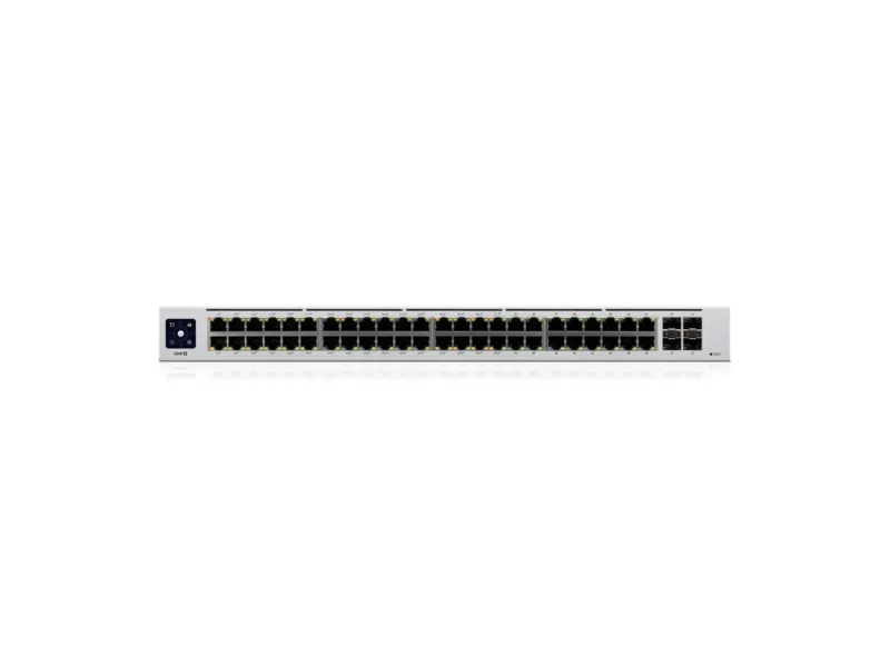 Ubiquiti UniFi Switch USW-48-POE - Switch - Administreret - 48 x 10/100/1000 (32 PoE )   4 x Gigabit SFP - monterbar på stativ, desktop - PoE  (195 W)