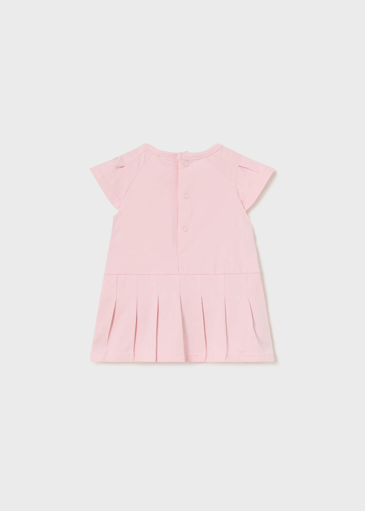 Vestido branco estampado para recém-nascido da Better Cotton