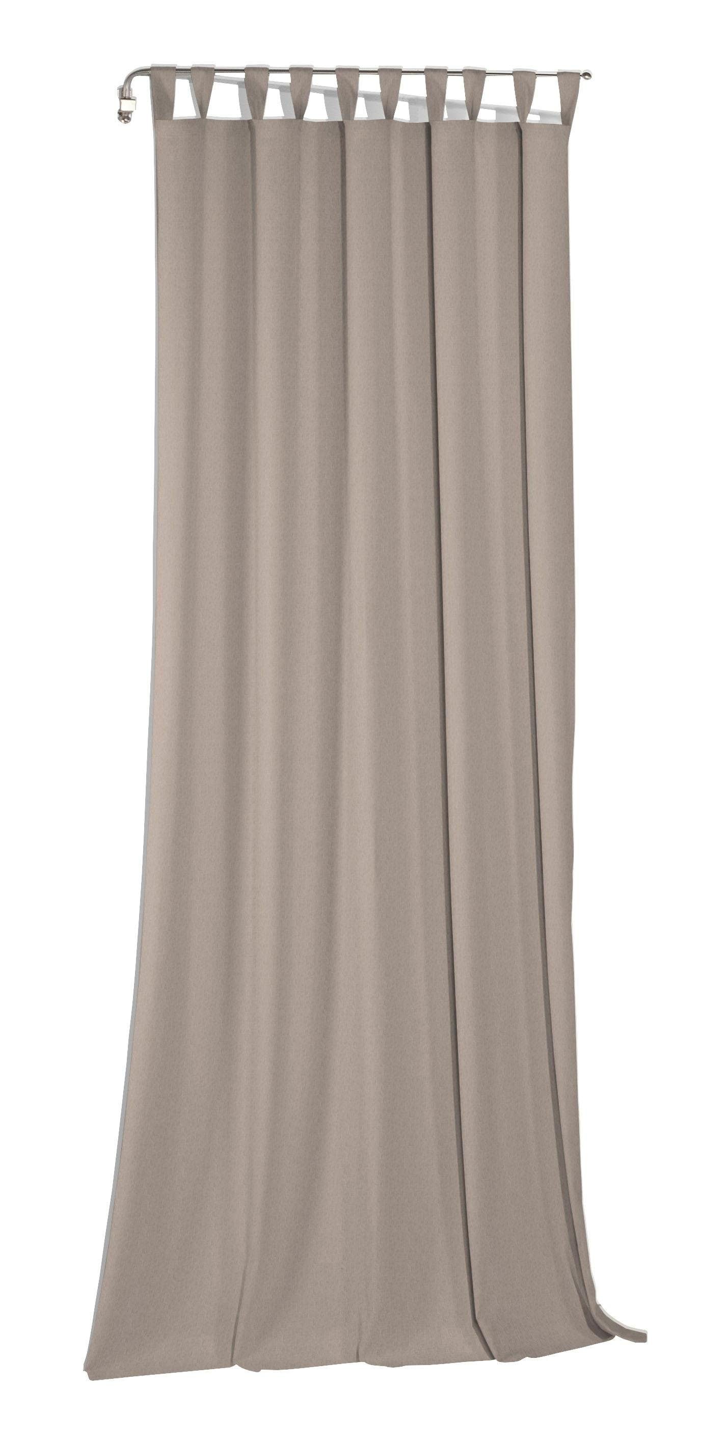 andas Vorhang »Elby 1« Schlaufen 1 Stk. tlg. transparent, basic, monochrom, bis 295 cm Länge