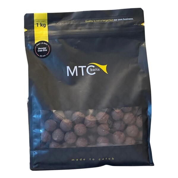 Bouillettes MTC Baits Monster Crab Elite Boilies (1kg)