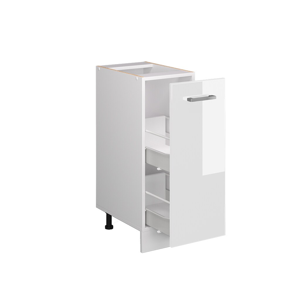 Vicco Apothekerunterschrank Küchenschrank Küchenzeile R-Line 30 cm Weiß Hochglanz