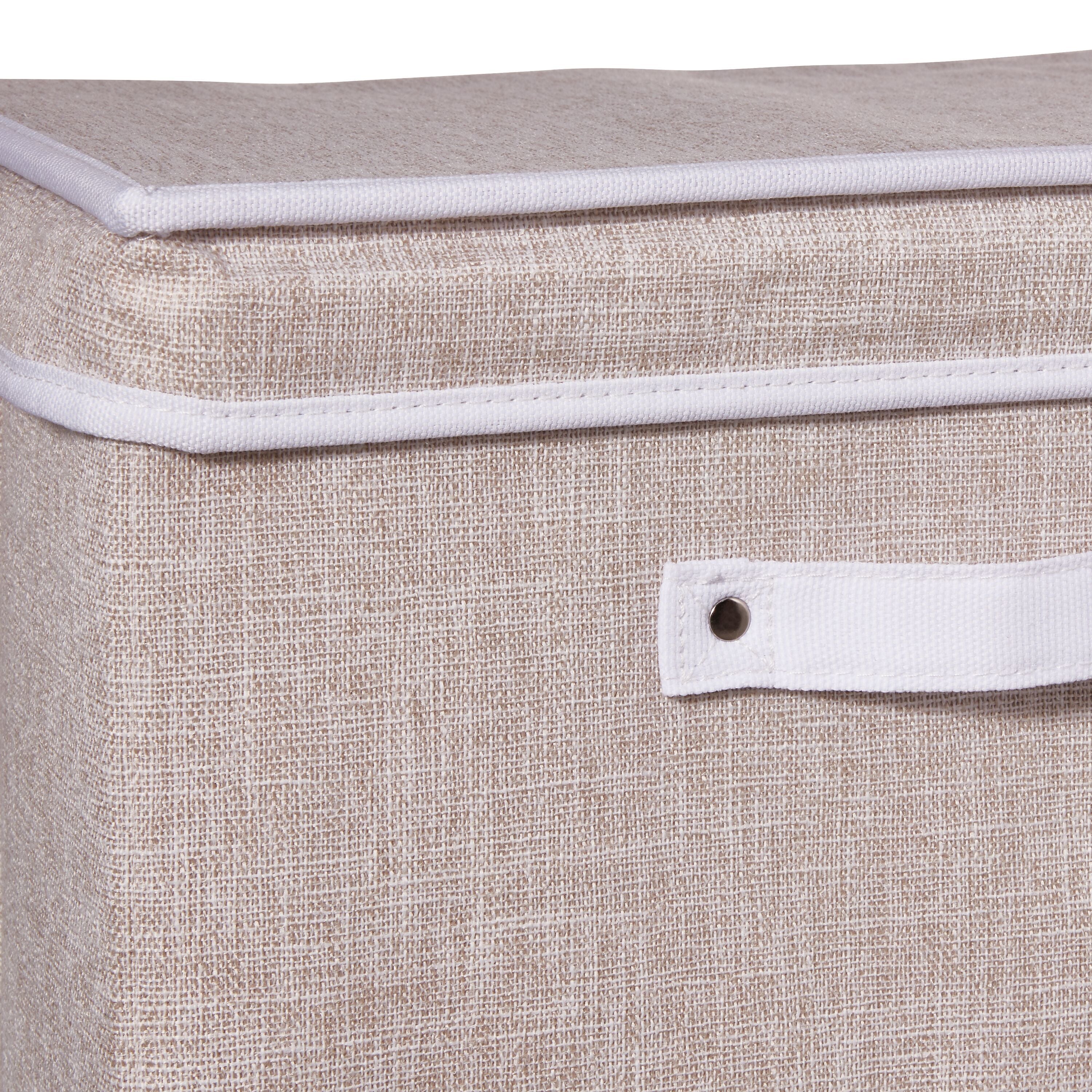 BIANCA Aufbewahrungsbox - Beige / B: 25.0 cm x T: 37.0 cm x H: 22.0 cm