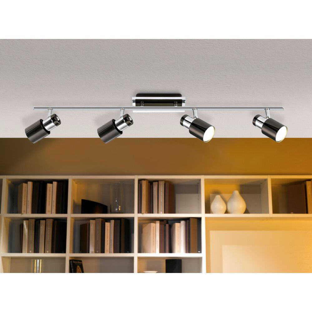 SPOTSKINNE EGLO DAVIDA LED KROM/SVART