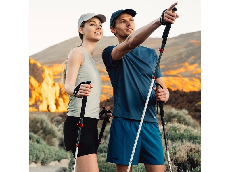 Atacama Teleskop Wanderstöcke, Flip Lock 110-135 cm Wanderhilfen aus Aluminium