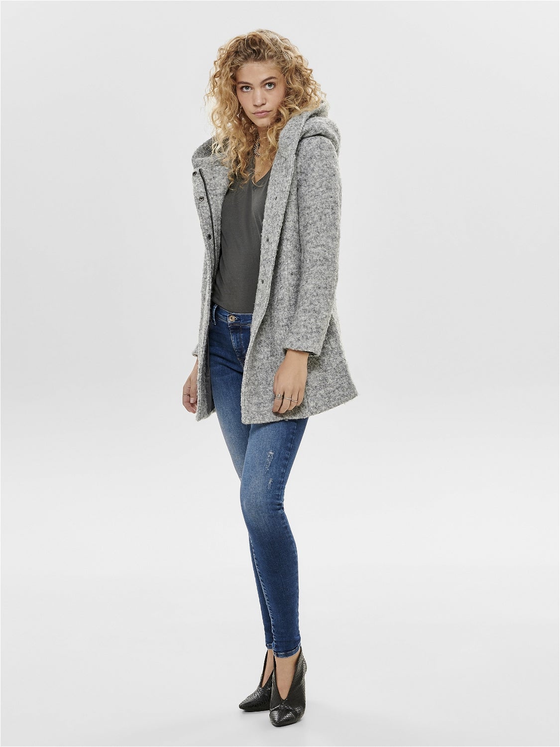 ONLSEDONA Mantel Light Grey Melange