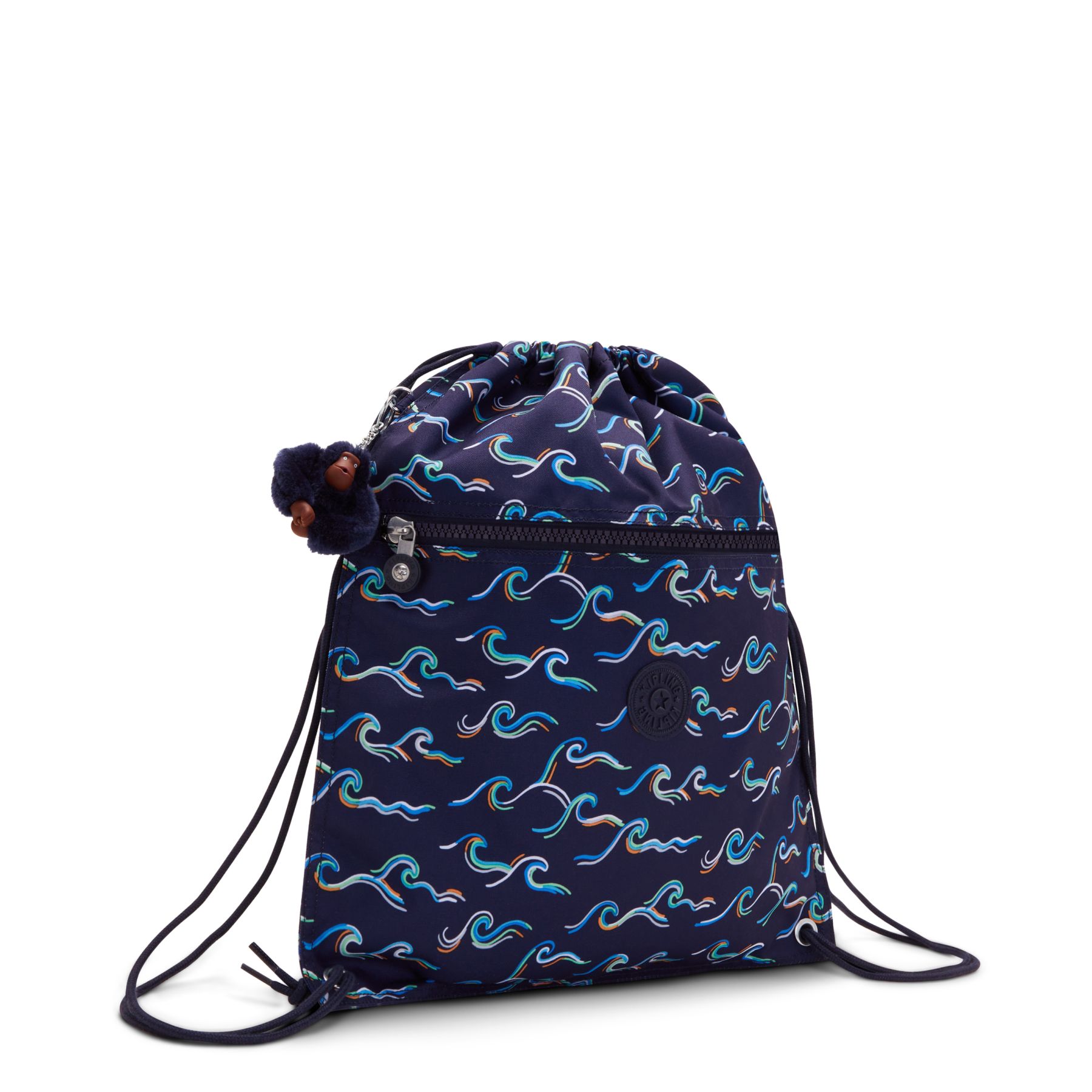 SUPERTABOO Sac moyen avec cordon de serrage - Fun Ocean Print